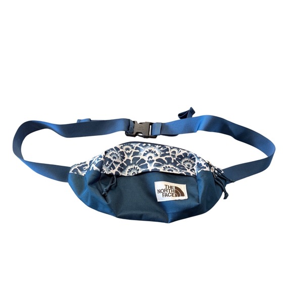The North Face Other - The North Face Berkeley Lumbar Pack Blue Floral Waist Bag Fanny Pack